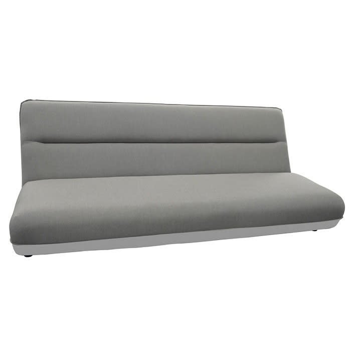 Canapé de jardin aluminium et tissu - Cosi - 3 places - Châssis crème et coussin gris Canapé de jardin aluminium et tissu - Cosi - 3 places - Châssis crème et coussin gris