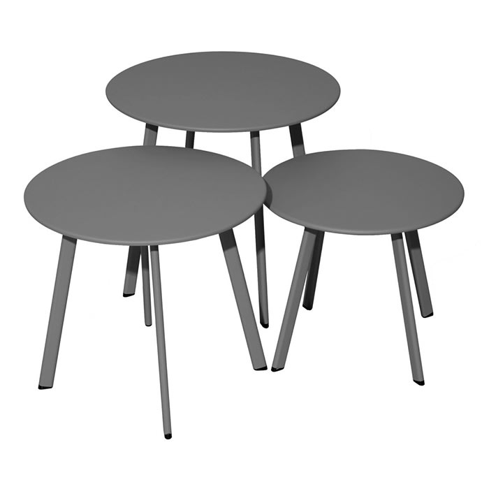 Lot de 3 tables basses - Massa&iuml;
