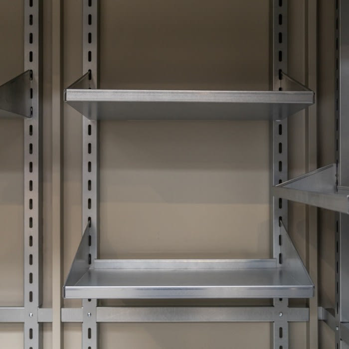 Lot de 2 étagères en acier pour armoire de jardin Giarmadio - Telluria - L Lot de 2 étagères en acier pour armoire de jardin Giarmadio - Telluria - L