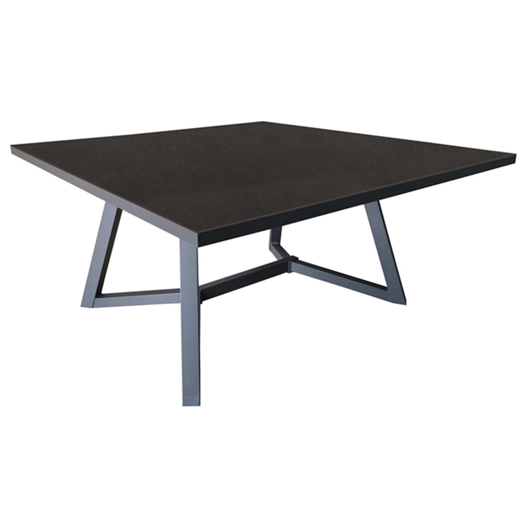 Table de jardin carrée Agira Alu Céramique Kedra® 8 personnes