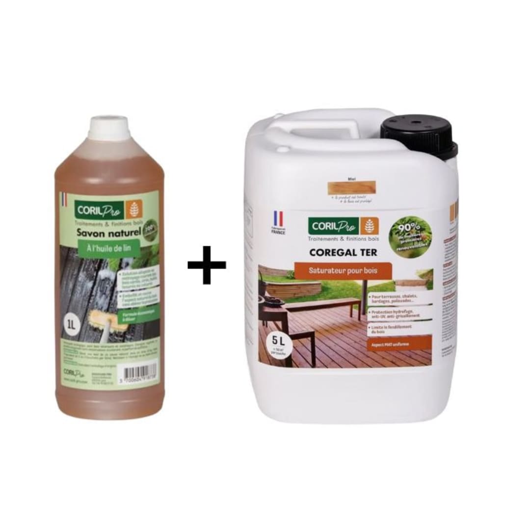 CECIL SX630 - Saturateur Bois de jardin - Chêne clair - 1 LITRE