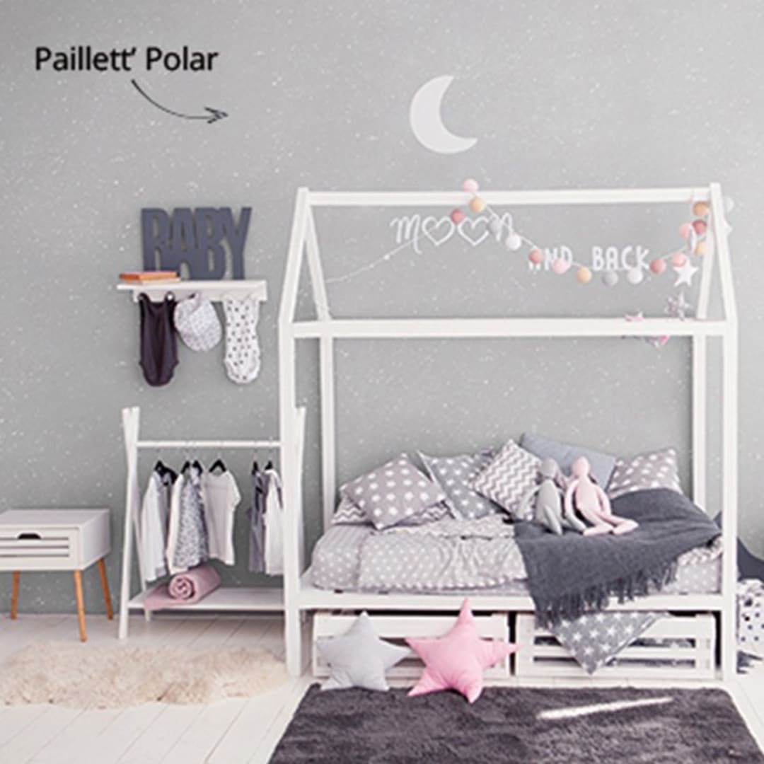 Peinture Pailletee Pour Mur Et Boiserie