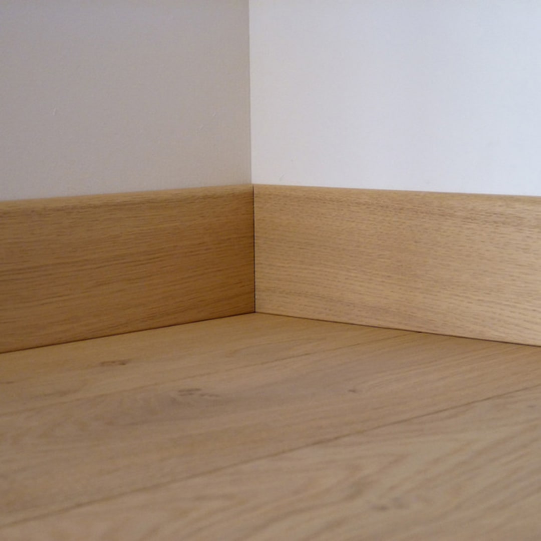 Plinthe parquet PANAGET Chêne vernis Bois flotté 14 x 80 x 2200 mm