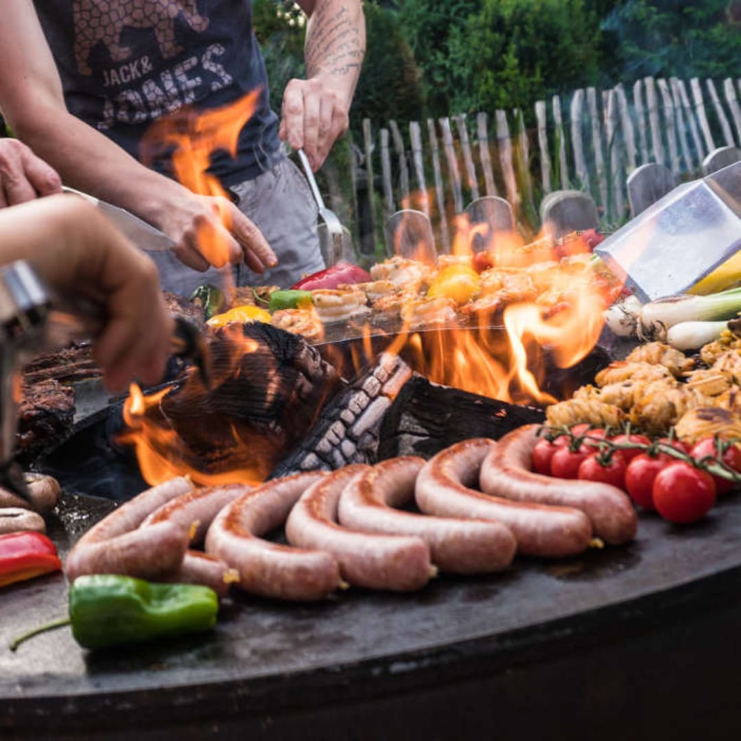 Accessoire barbecue - Support ustensiles incurvé en inox - Remundi