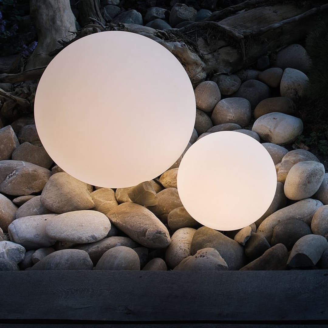 Lumière de Plancher Extérieur Lampe Jardin Lampadaire LED Boule