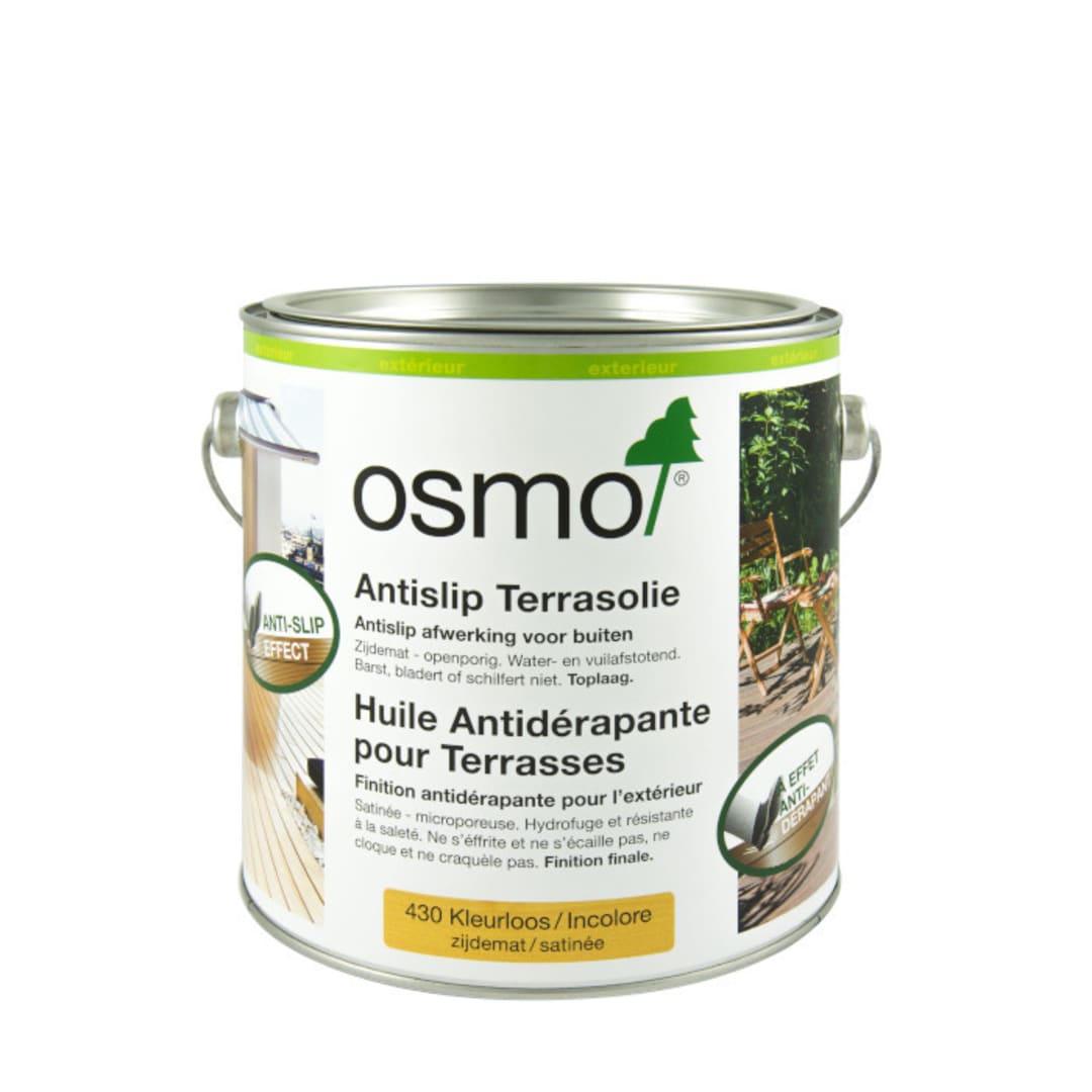 Osmo 430d 2.5 litre d'huile pour terrasse antidérapant - Clair