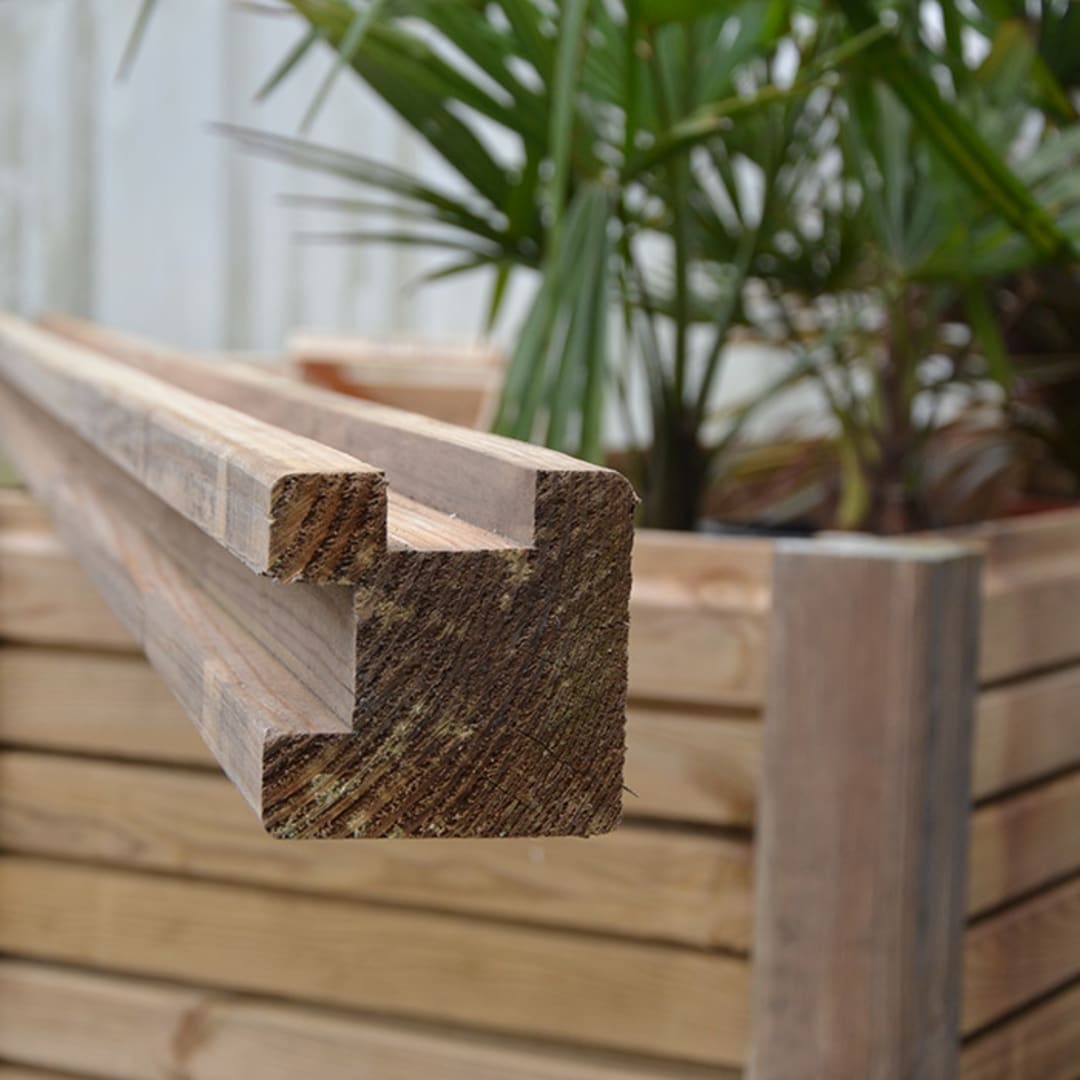 Poteau Bois Traité 6x6 Pouces Pour Portail Ou Clôture - Longueur 8 Pieds (2.4m)
