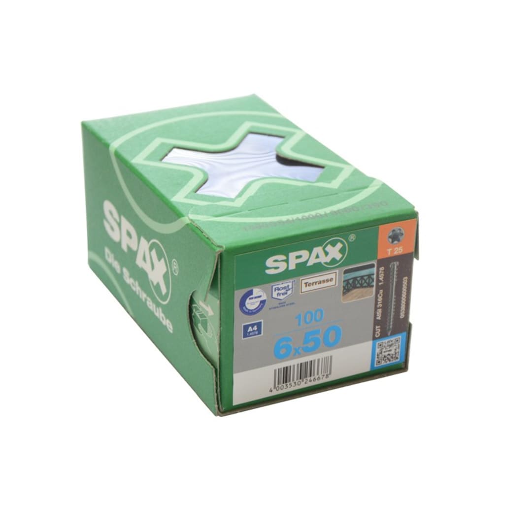Lot De 450 Vis à Bois SPAX – 4x50 Mm Et 4x60 Mm, Pz2, Acier Bichromaté, Neuves