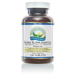 Super Supplemental Vitamin & Mineral without IRon (120 Tabs)