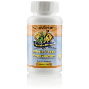 Sunshine Heroes Whole Foods Papayazyme (90 Chewable Tablets)