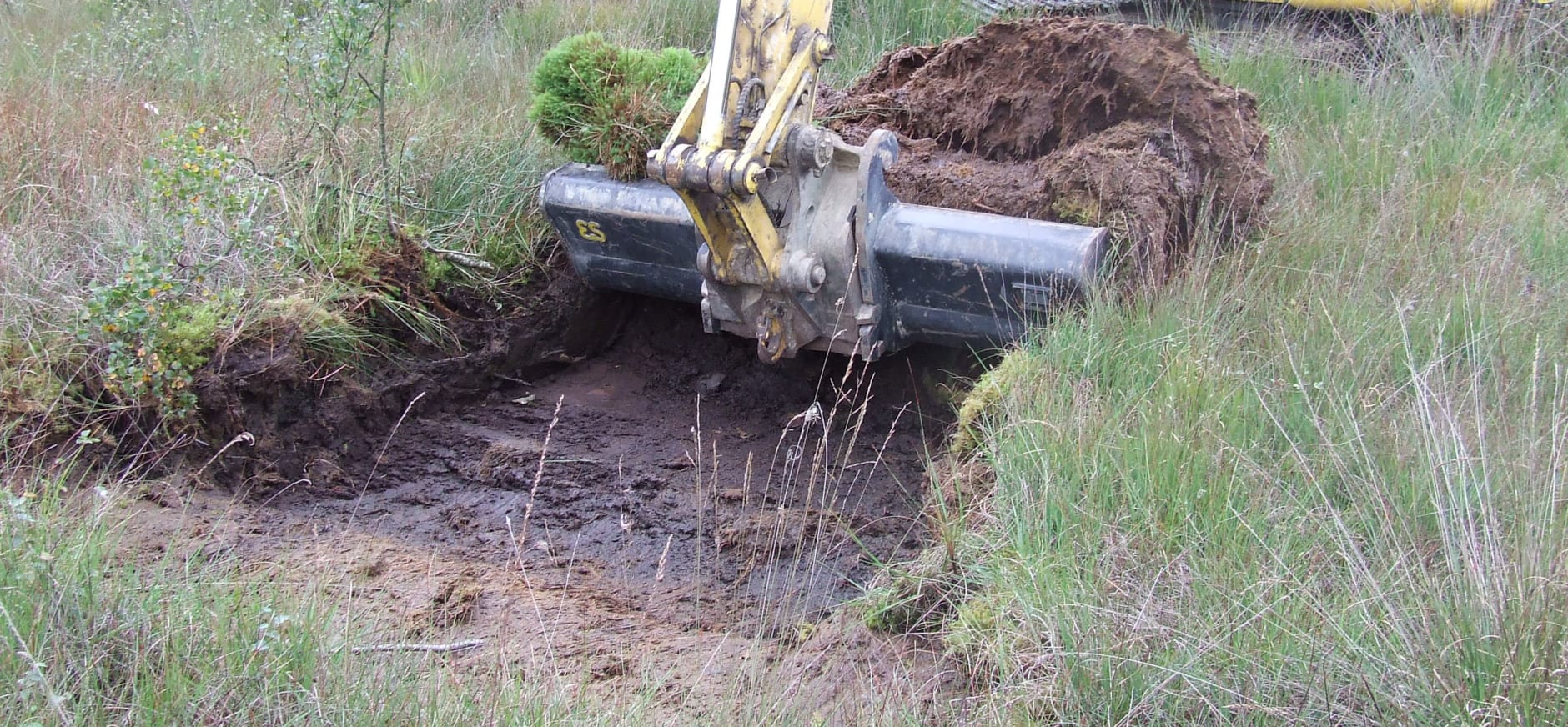 Graven in de polder