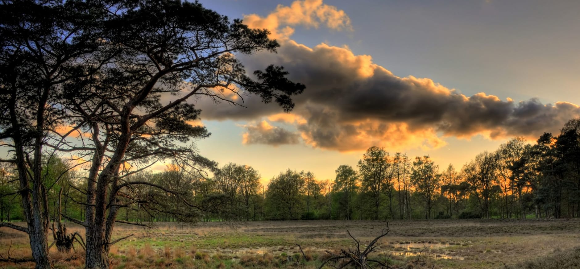 Zonsondergang Eerderachterbroek in Overijssel