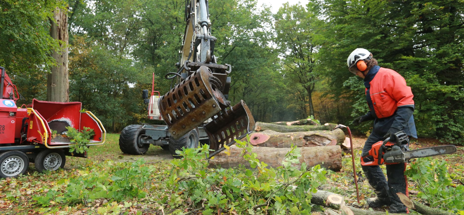 Werkzaamheden op de Brunssummerheide