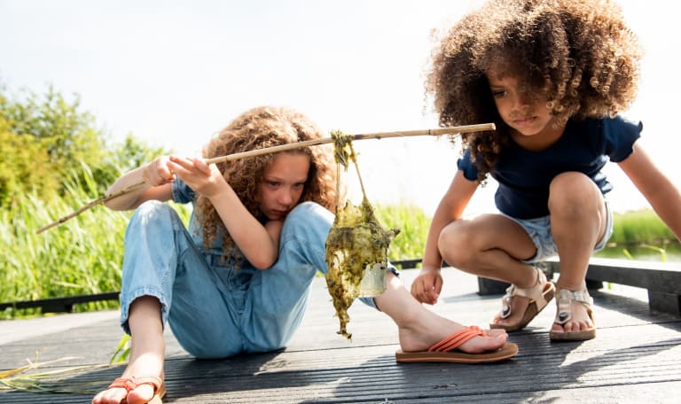 Kinderen in de lente