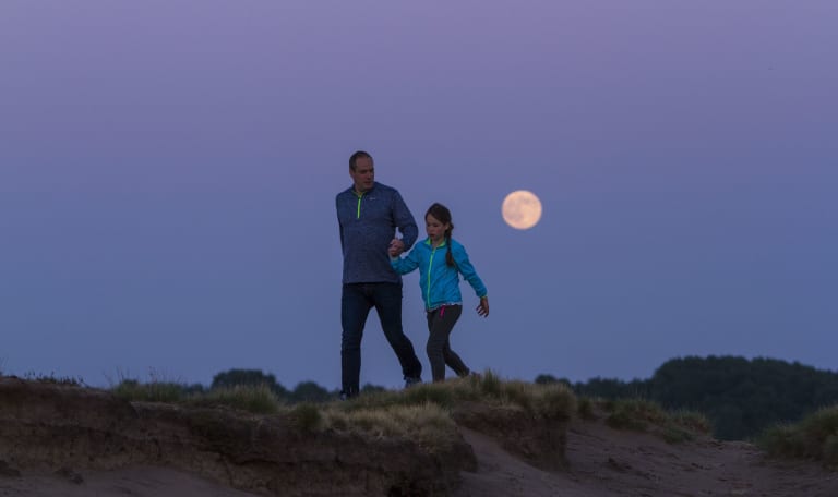 wandelen in het donker