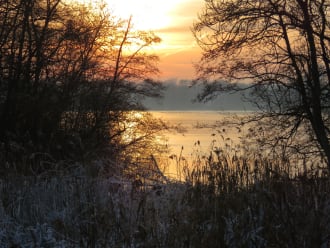 Friese Veen bij zonsondergang