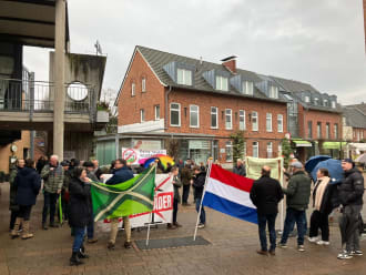 vredig protest Duitse windmolens