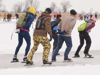 Schaatsen op De Wieden