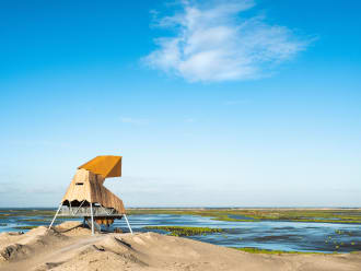 Uitkijktoren op Marker Wadden