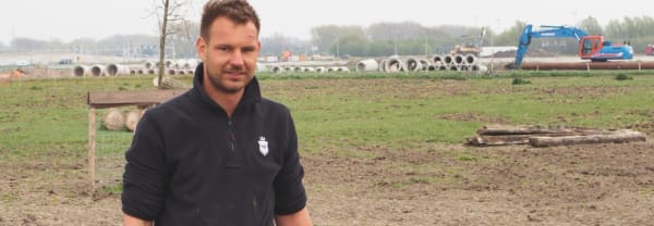 Boer Albert Boersen van Herenboeren Rotterdam in de Schiebroekse Polder