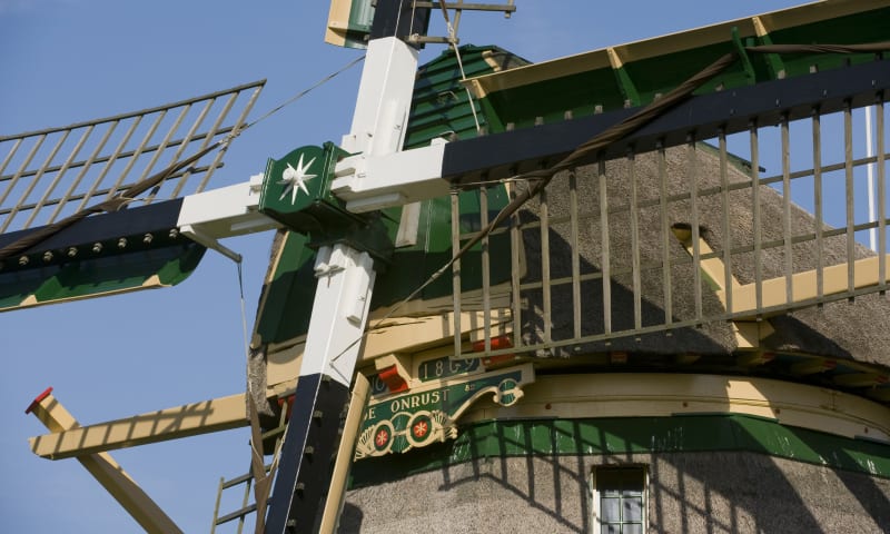 Praten met wieken molen De Onrust