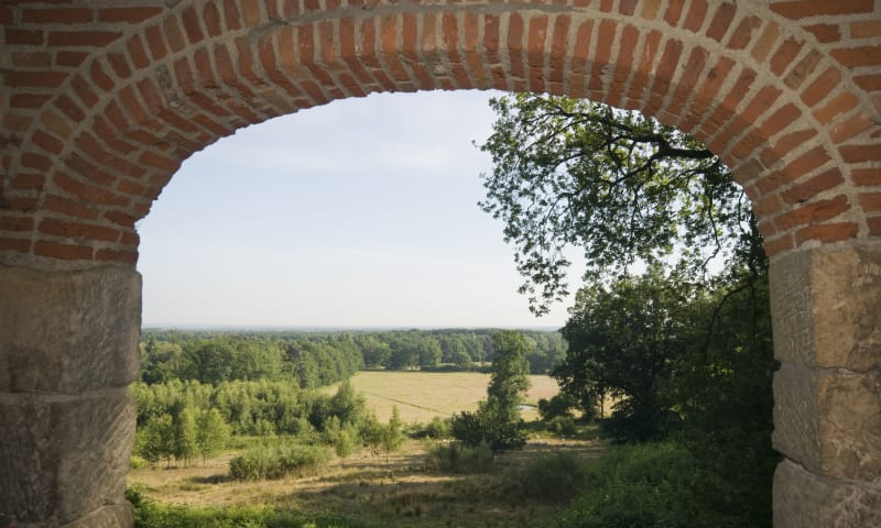 Uitzicht vanuit de koepel op Tankenberg