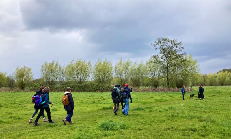 wandelen voor drinkbare dommel