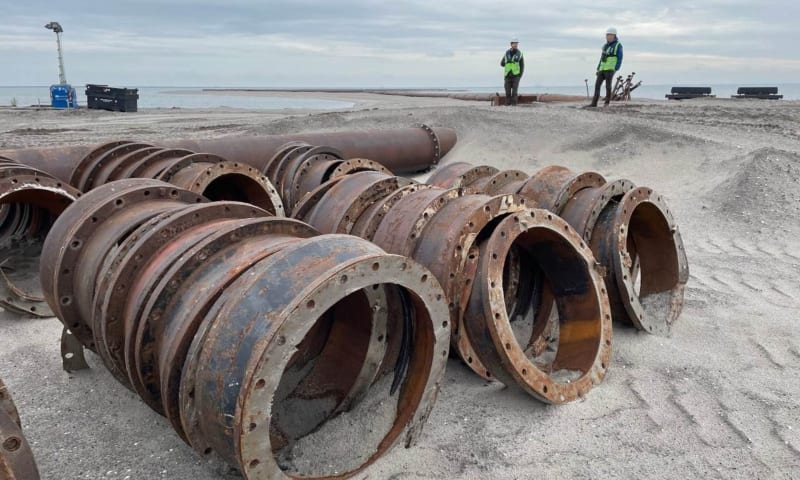 buis op Marker Wadden