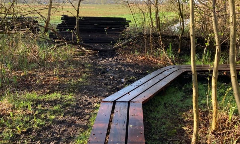 Nieuw vlonderpad Laarzenpad Naardermeer