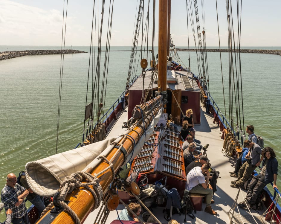 Boot naar de marker wadden