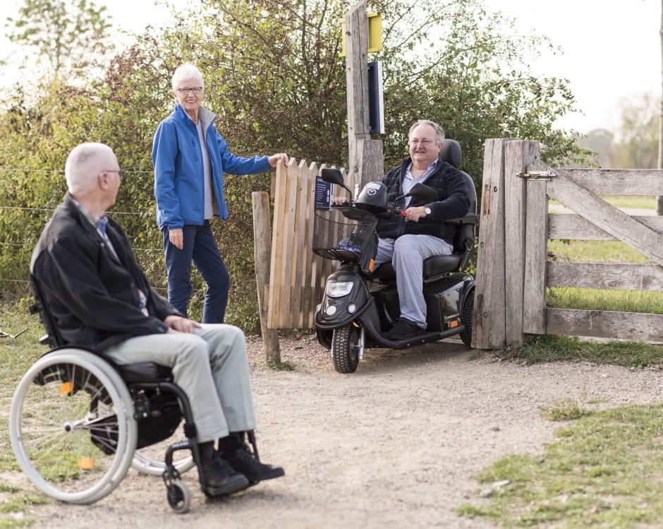 natuur in zonder drempels - rolstoel