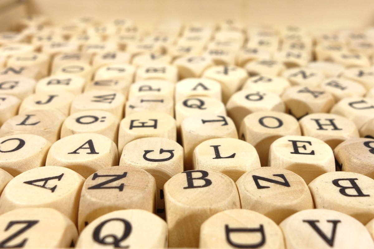 wooden alphabet cubes