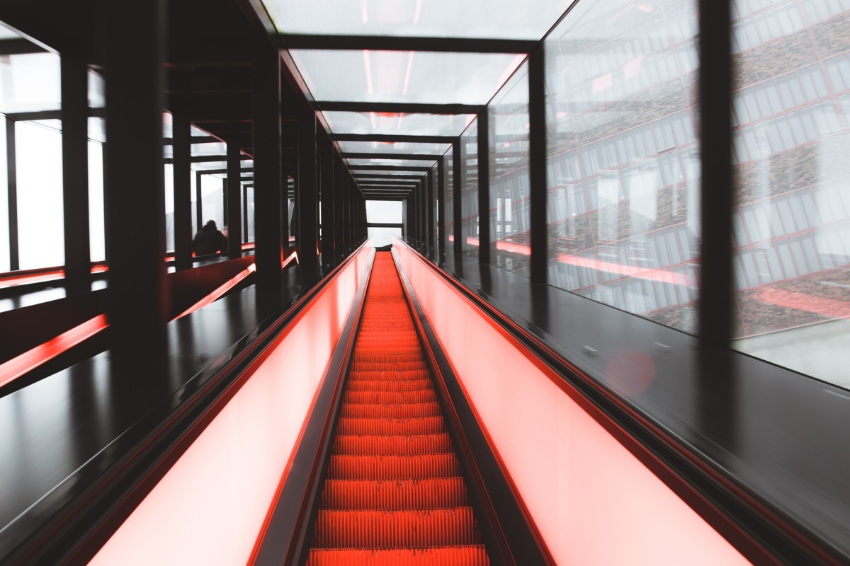 red escalator