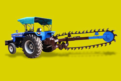 Chain Attached Trench Digger Machine