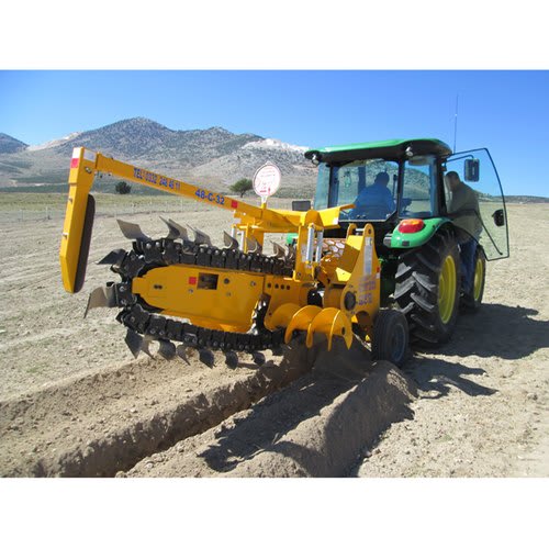 Chain Attached Trench Digger Machine