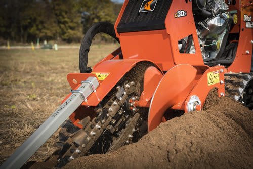 Mobile Trench Digger With Tractor