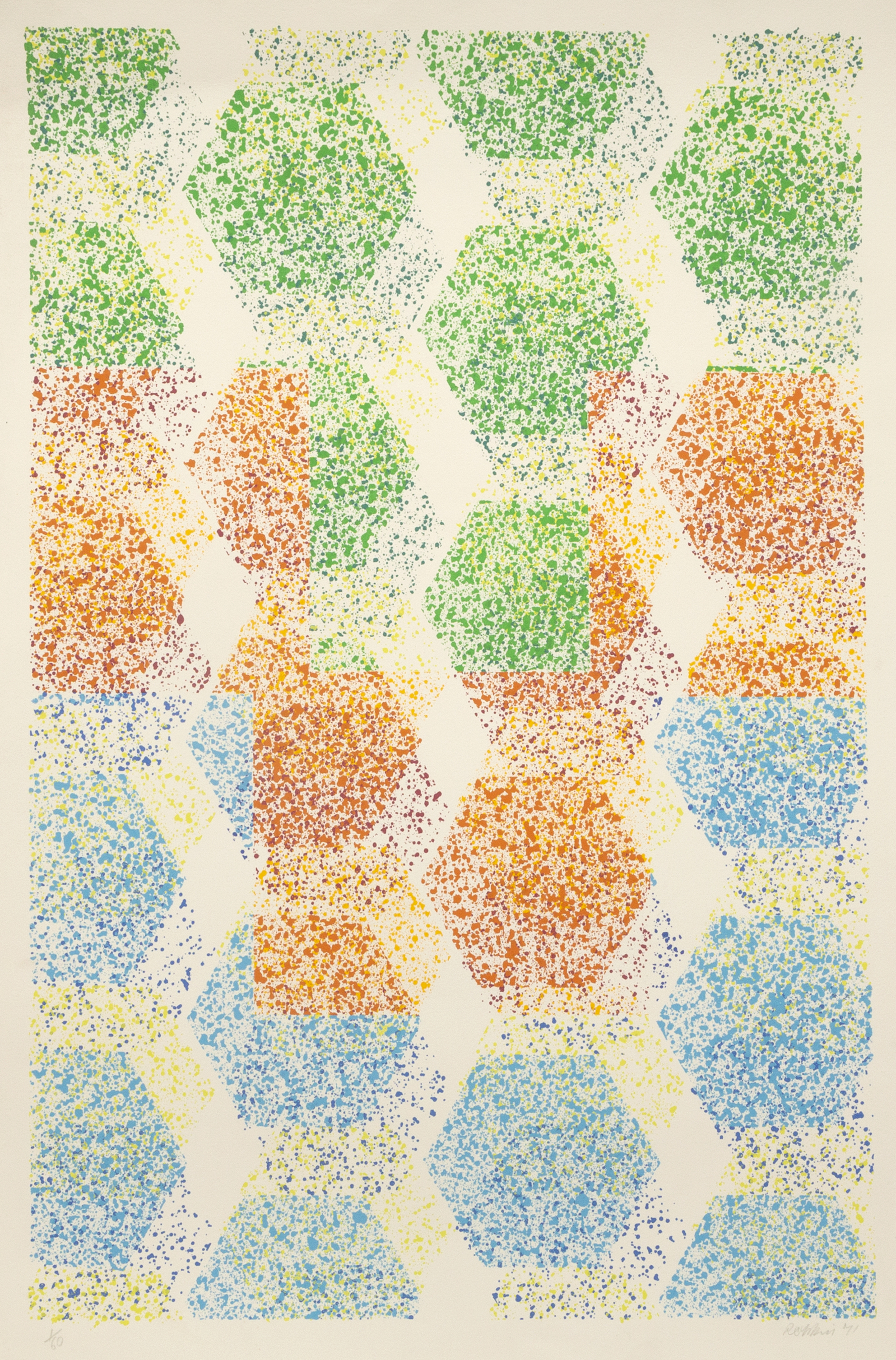Dominik Rehban - Multicolor Hexagons - Arkaiv Gallery