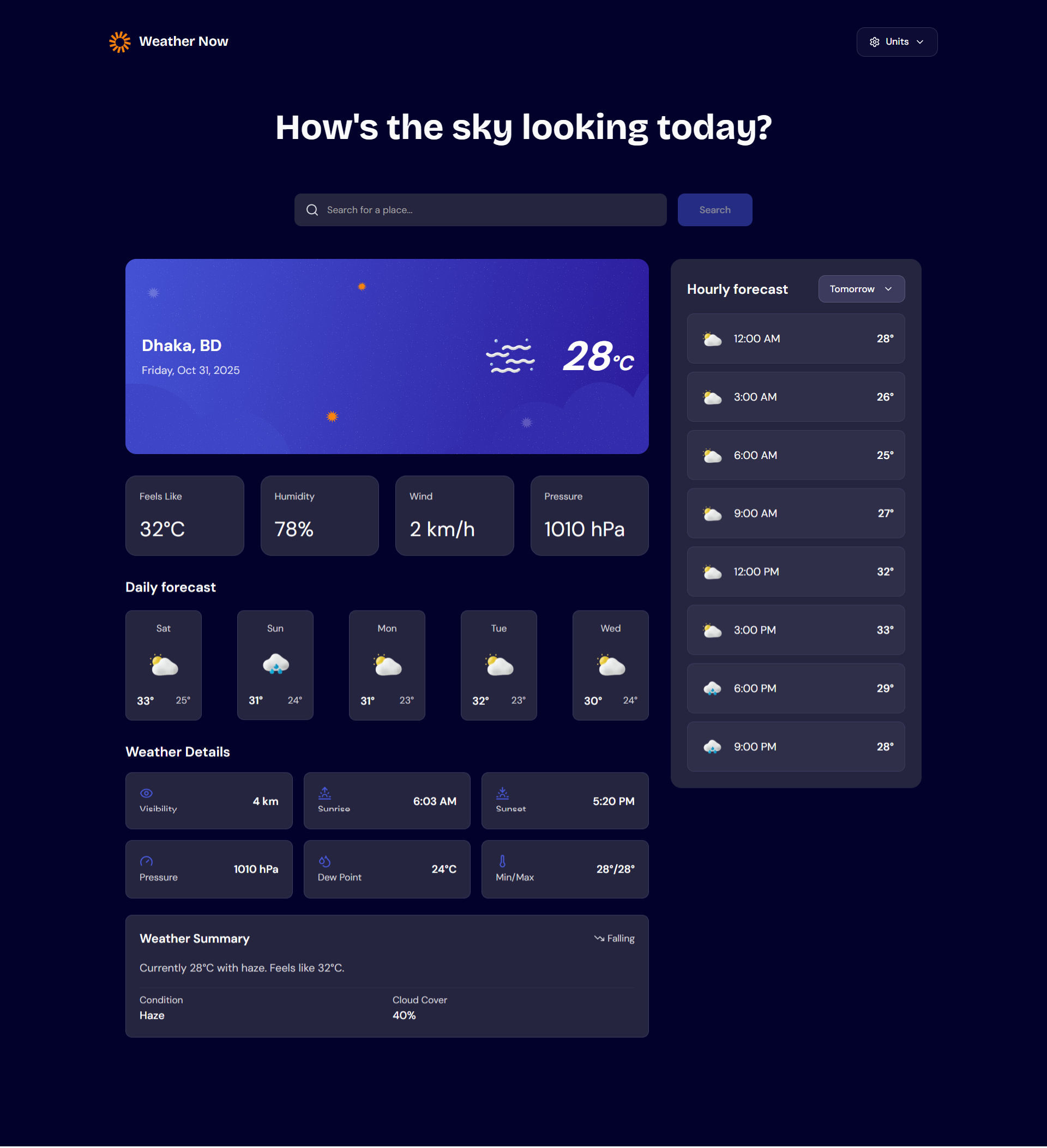 Weather Now screenshot 1