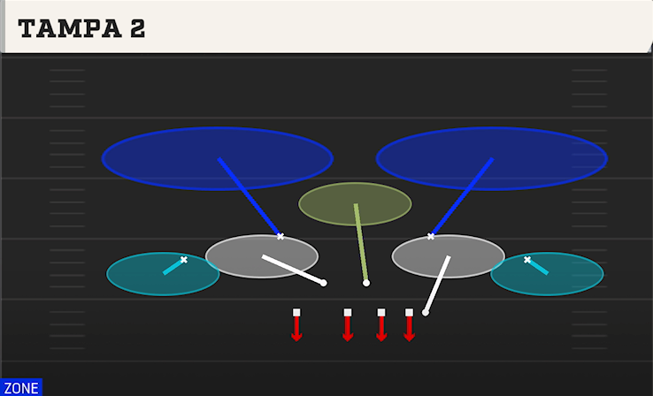 TAMPA 2 play diagram College Football 27