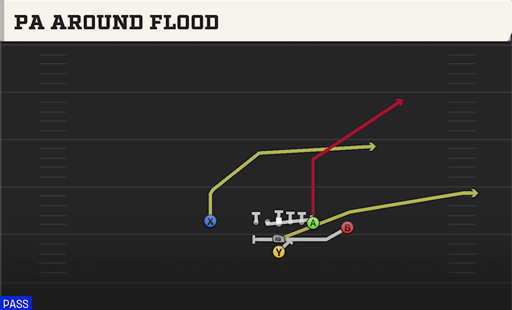 PA AROUND FLOOD play diagram College Football 27