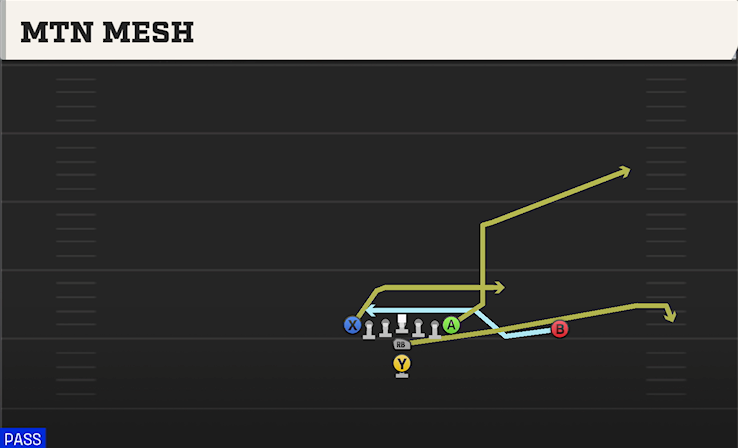 MTN MESH play diagram College Football 27