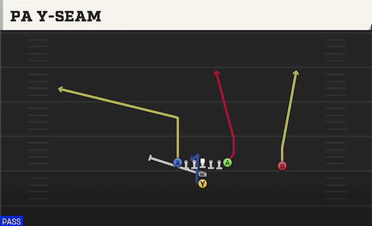 PA Y-SEAM play diagram College Football 27