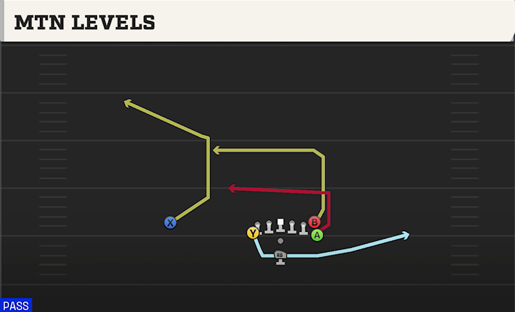 MTN LEVELS play diagram College Football 27