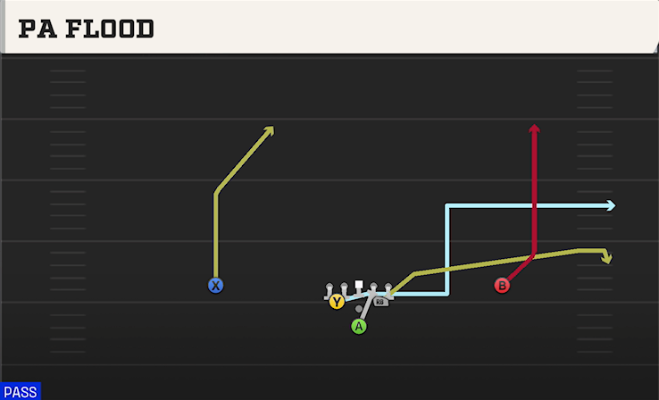PA FLOOD play diagram College Football 27