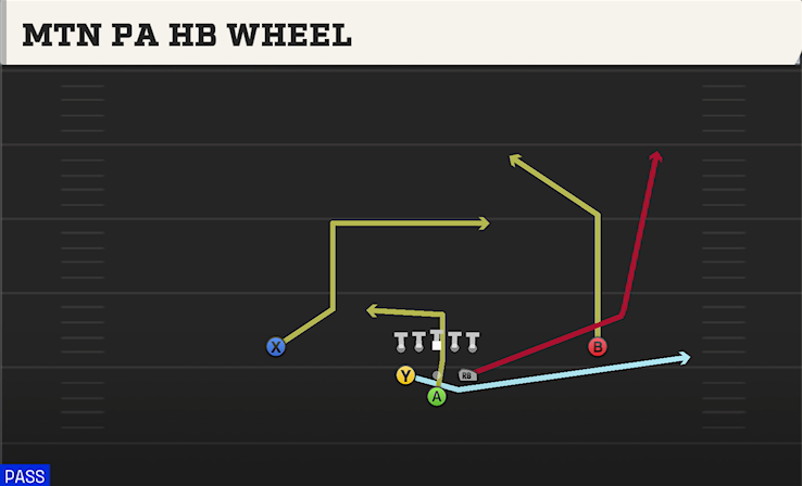 MTN PA HB WHEEL play diagram College Football 27
