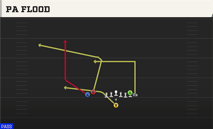 PA FLOOD play diagram College Football 27