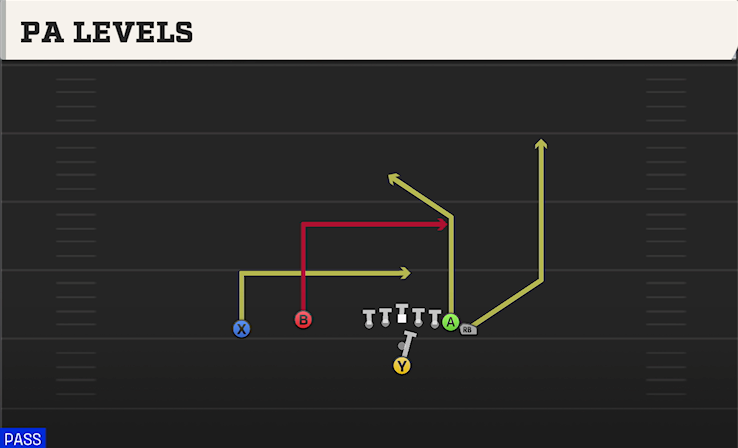 PA LEVELS play diagram College Football 27