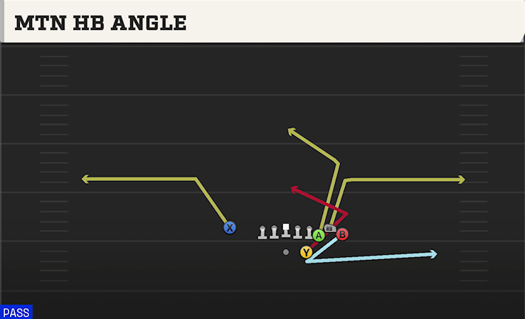MTN HB ANGLE play diagram College Football 27