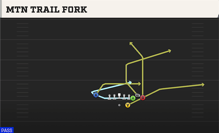 MTN TRAIL FORK play diagram College Football 27