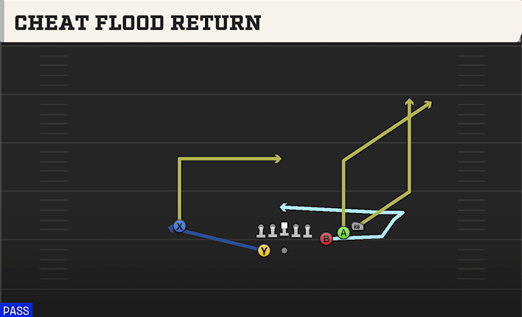 CHEAT FLOOD RETURN play diagram College Football 27